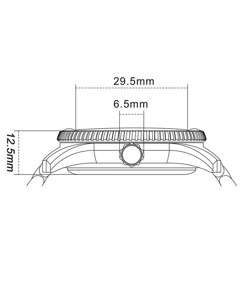 12.5mm Streamline case design