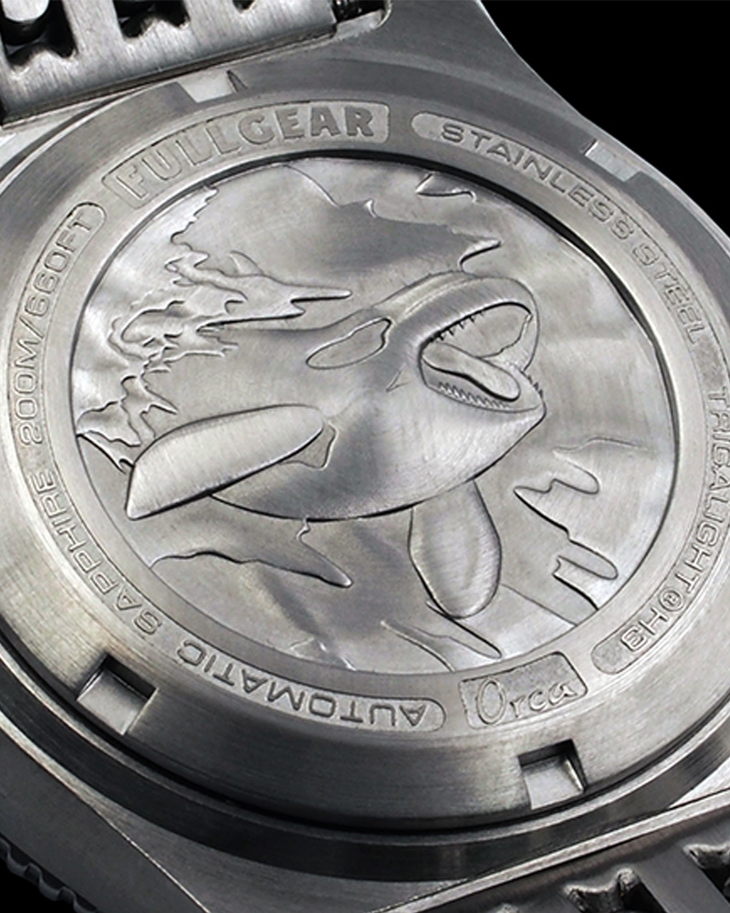 Orca Embossed caseback